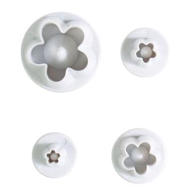Cake Star Plunger Cutter Blossom 4 piece