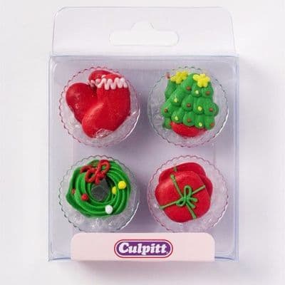 Christmas Sugar Pipings -12pk
