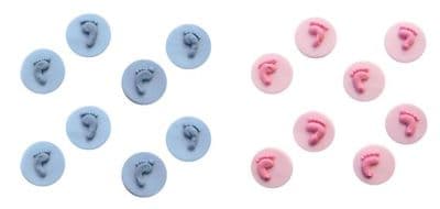 Edible Mini Baby Footprints