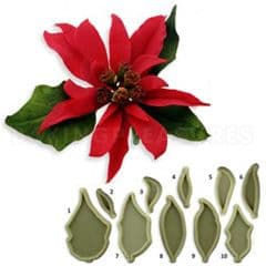 JEM Poinsettia Cutters 10pcs