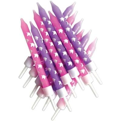 Pink and purple unicorns (12 pack)