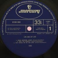10CC Live And Let Live Vinyl Record LP Mercury 1977
