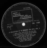 A Collection Of 16 Original Big Hits Vol. 5 Vinyl Record LP Tamla Motown 1966