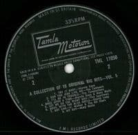 A Collection Of 16 Original Big Hits Vol. 5 Vinyl Record LP Tamla Motown 1966