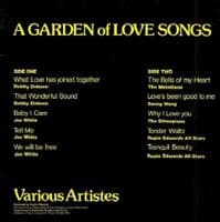 A Garden Of Love Songs Vinyl Record LP Success 1979