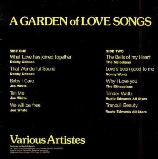 A Garden Of Love Songs Vinyl Record LP Success 1979