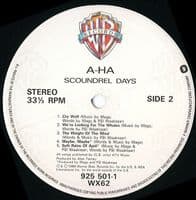 A-HA Scoundrel Days Vinyl Record LP Warner Bros. 1986