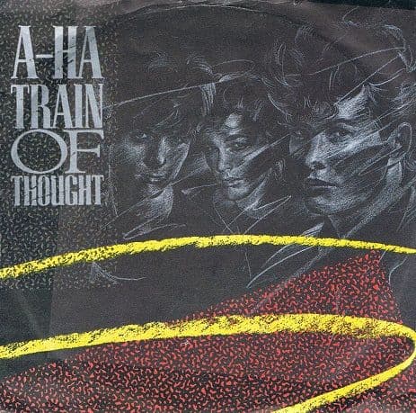 A-HA Train Of Thought Vinyl Record 7 Inch Warner Bros. 1985
