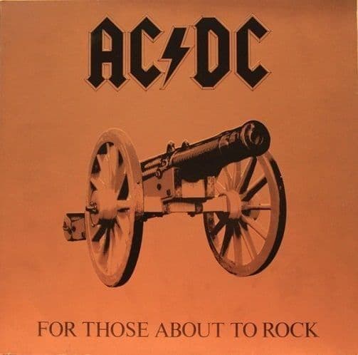 AC/DC For Those About To Rock We Salute You Vinyl Record LP Atlantic 1981