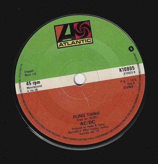 AC/DC Jailbreak Vinyl Record 7 Inch Atlantic