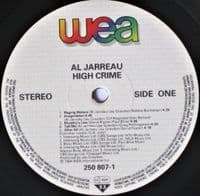 AL JARREAU High Crime Vinyl Record LP WEA 1984