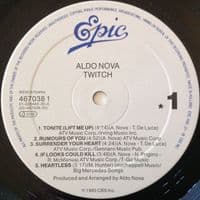 ALDO NOVA Twitch Vinyl Record LP Epic