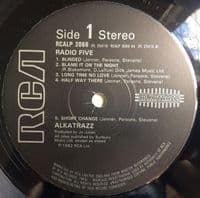 ALKATRAZZ Radio 5 Vinyl Record LP RCA 1982