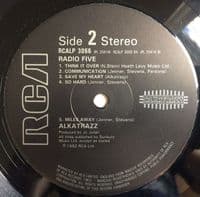 ALKATRAZZ Radio 5 Vinyl Record LP RCA 1982