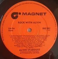 ALVIN STARDUST Rock With Alvin Vinyl Record LP Magnet 1975
