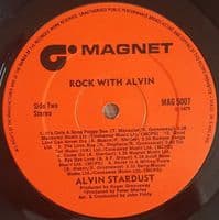 ALVIN STARDUST Rock With Alvin Vinyl Record LP Magnet 1975