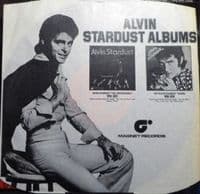 ALVIN STARDUST Rock With Alvin Vinyl Record LP Magnet 1975