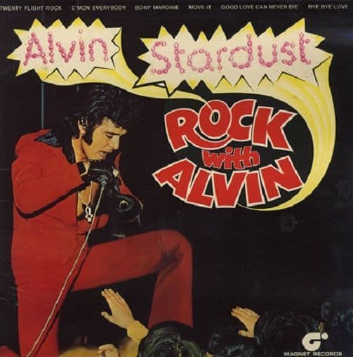 ALVIN STARDUST Rock With Alvin Vinyl Record LP Magnet 1975