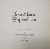 ANDREW LLOYD WEBBER AND TIM RICE Jesus Christ Superstar Vinyl Record LP MCA 1970
