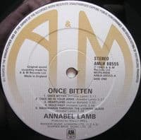ANNABEL LAMB Once Bitten Vinyl Record LP A&M 1983 Signed