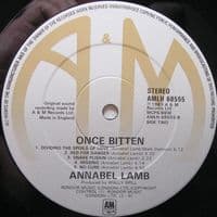 ANNABEL LAMB Once Bitten Vinyl Record LP A&M 1983 Signed
