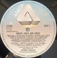 ANTHONY PHILLIPS Private Parts And Pieces Vinyl Record LP Arista 1978