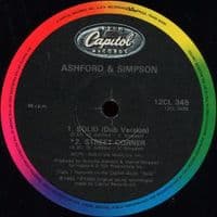 ASHFORD & SIMPSON Solid (Special Club Mix) Vinyl Record 12 Inch Capitol 1984 12CL 345 UK Single Soul