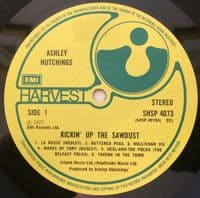 ASHLEY HUTCHINGS Kickin' Up The Sawdust Vinyl Record LP Harvest 1977