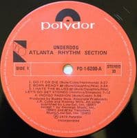 ATLANTA RHYTHM SECTION Underdog Vinyl Record LP Canadian Polydor 1979