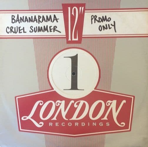 BANANARAMA Cruel Summer Vinyl Record 12 Inch London 1983 Promo