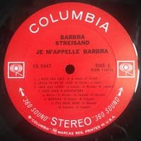 BARBRA STREISAND Je M'appelle Barbra Vinyl Record LP US Columbia 1966