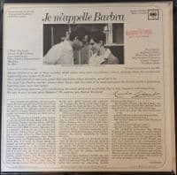 BARBRA STREISAND Je M'appelle Barbra Vinyl Record LP US Columbia 1966