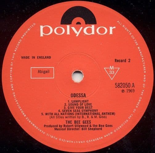 BEE GEES★Bee Gees 1st UK Polydor Mono オリジナル Bee Gees UK Discography | PopBopRocktilUDrop