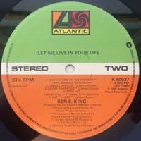 BEN E. KING Let Me Live In Your Life Vinyl Record LP Atlantic 1978