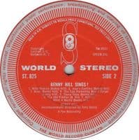 BENNY HILL Benny Hill Sings? Vinyl Record LP World Record Club