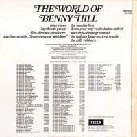 BENNY HILL The World Of Benny Hill Vinyl Record LP Decca 1971