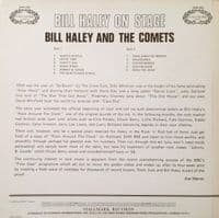 BILL HALEY AND HIS COMETS Bill Haley On Stage Vinyl Record LP Hallmark 1968