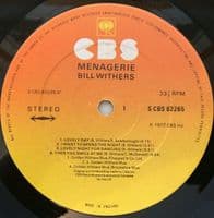 BILL WITHERS Menagerie Vinyl Record LP CBS 1977