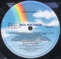 BILLIE HOLIDAY Golden Greats Vinyl Record LP MCA 1985
