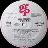 BILLY COBHAM Picture This Vinyl Record LP GRP 1987