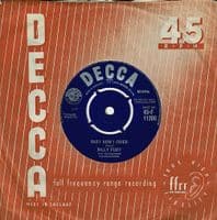 BILLY FURY Collette Vinyl Record 7 Inch Decca 1960 45-F 11200 Original Unboxed Label 45rpm Single