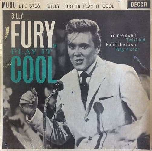 BILLY FURY Play It Cool EP Vinyl Record 7 Inch Decca 1962
