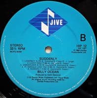 BILLY OCEAN Suddenly Vinyl Record LP Jive 1984