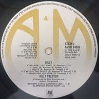 BILLY PRESTON Billy Preston Vinyl Record LP A&M 1976