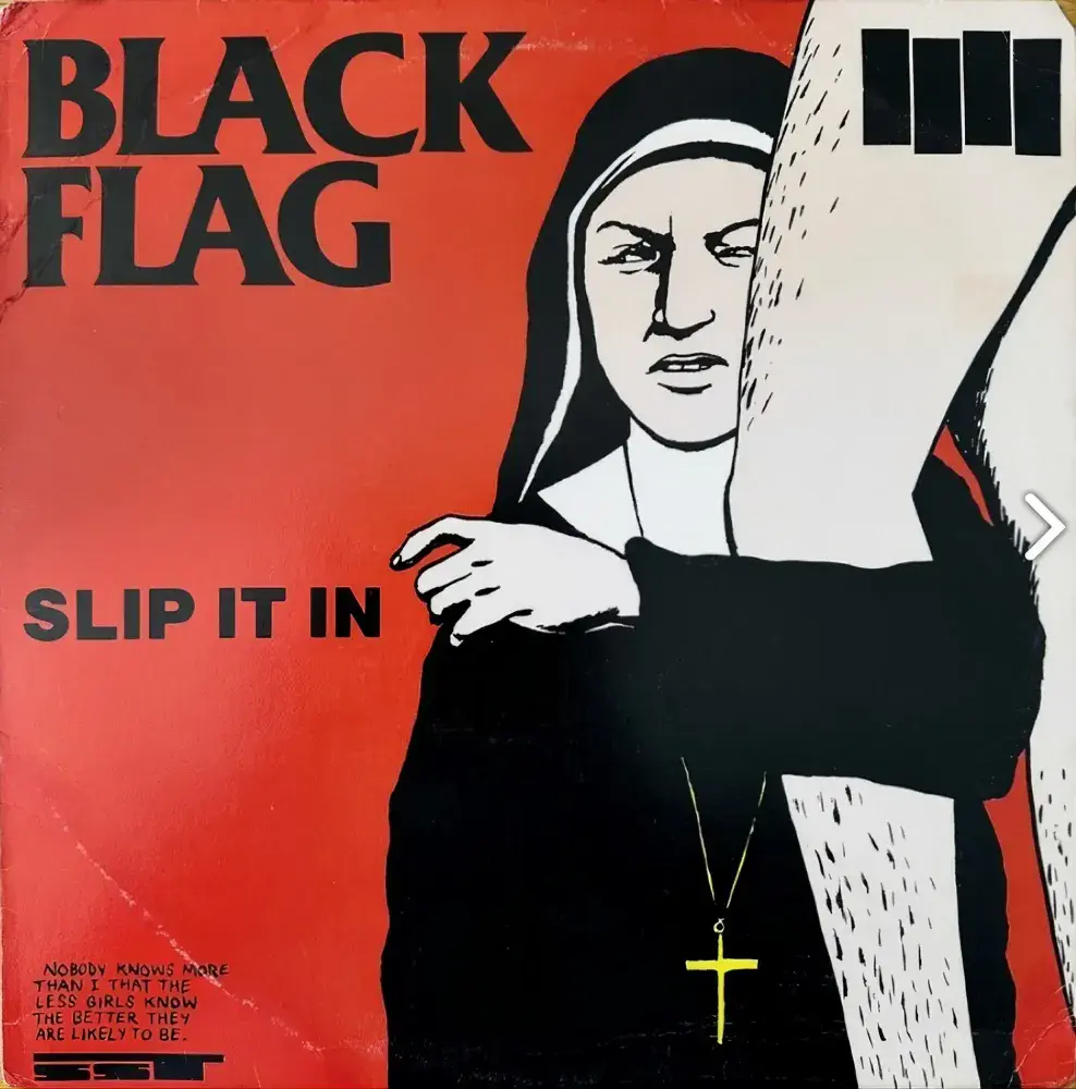 BLACK FLAG Slip It In Vinyl Record LP US SST 1984 1st Press + 2 Inserts SST 029