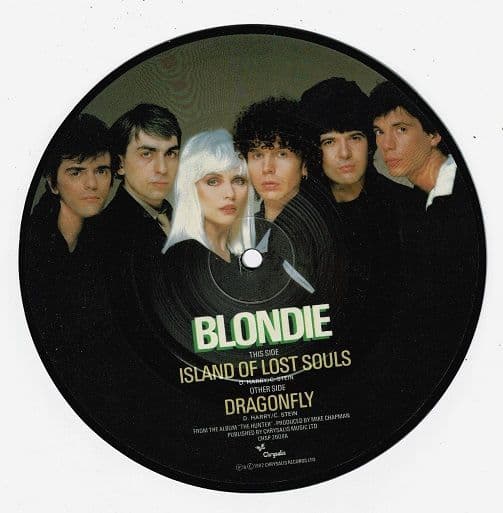 BLONDIE Island Of Lost Souls Vinyl Record 7 Inch Chrysalis 1982 Picture Disc