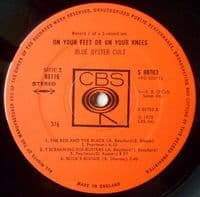 BLUE OYSTER CULT On Your Feet Or On Your Knees Vinyl Record LP CBS 1975