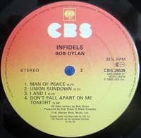 BOB DYLAN Infidels Vinyl Record LP CBS 1983