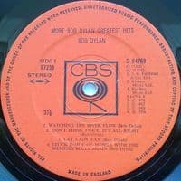 BOB DYLAN More Bob Dylan Greatest Hits Vinyl Record LP CBS 1971