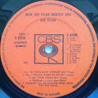 BOB DYLAN More Bob Dylan Greatest Hits Vinyl Record LP CBS 1971